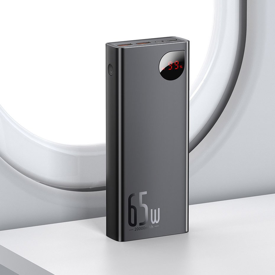 Baseus Adaman power bank 2x USB / 1x USB Type C / 1x micro USB 20000mAh 65W Quick Charge 4.0 Power Delivery blue (PPIMDA-D03)_18