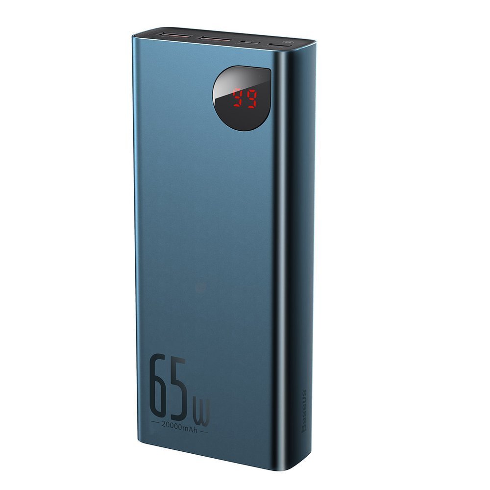 Baseus Adaman power bank 2x USB / 1x USB Type C / 1x micro USB 20000mAh 65W Quick Charge 4.0 Power Delivery blue (PPIMDA-D03)_1