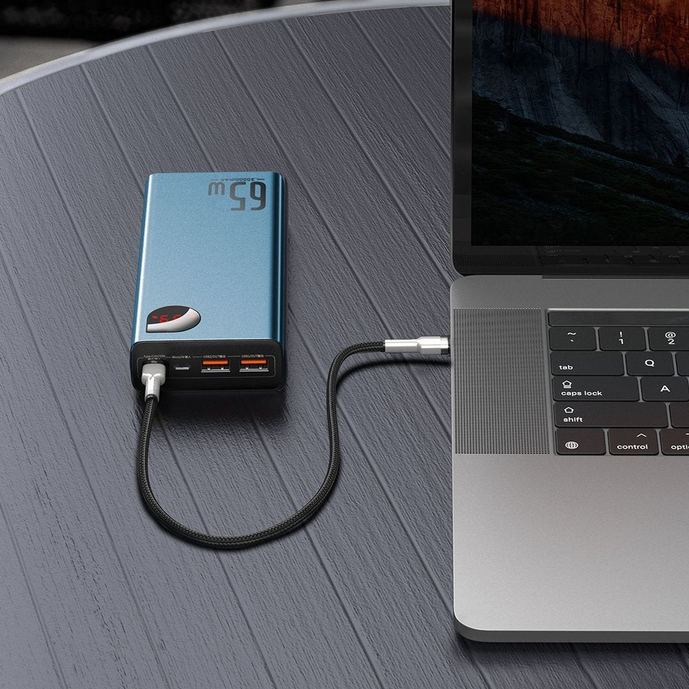 Baseus Adaman power bank 2x USB / 1x USB Type C / 1x micro USB 20000mAh 65W Quick Charge 4.0 Power Delivery blue (PPIMDA-D03)_7