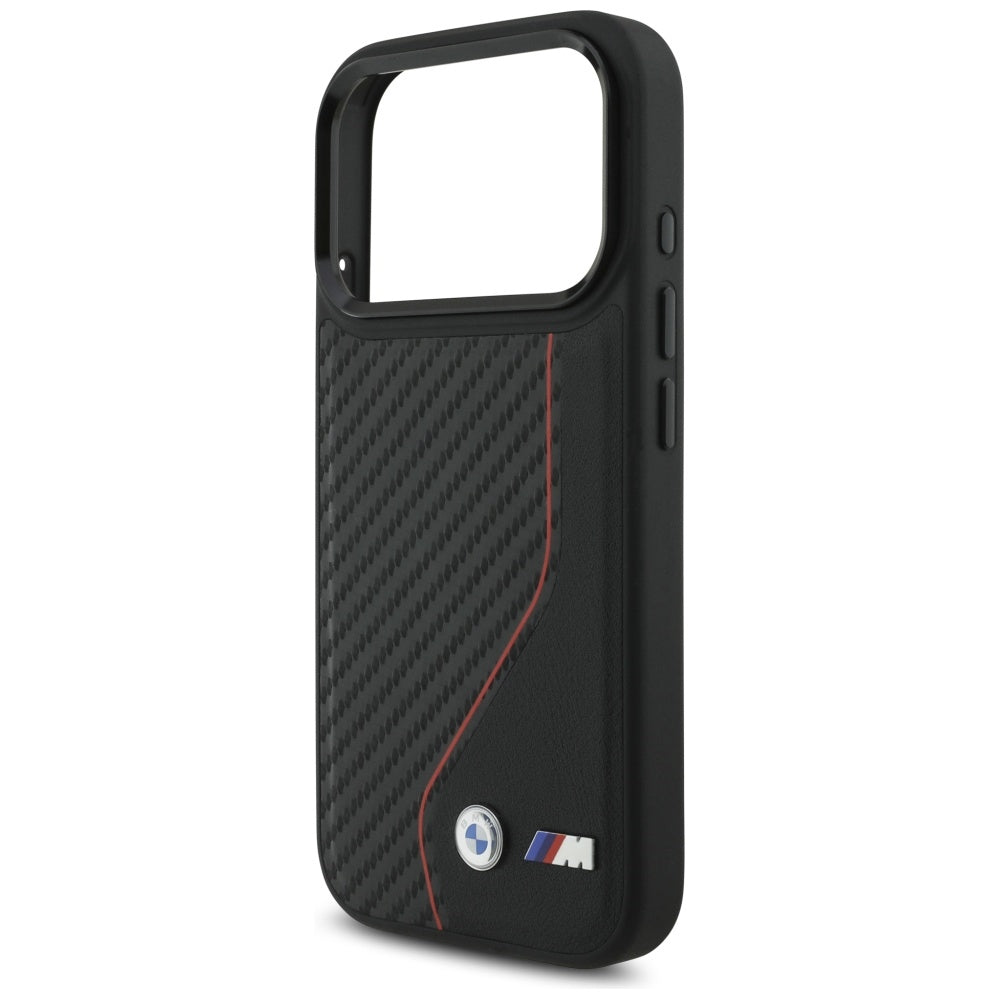 BMW M Carbon Line & Logo MagSafe Case for iPhone 17 Pro - Red_5