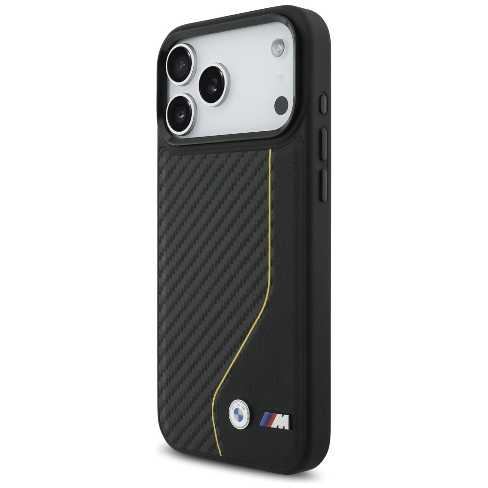 BMW M Carbon Line & Logo MagSafe Case for iPhone 17 Pro Max - Yellow_1