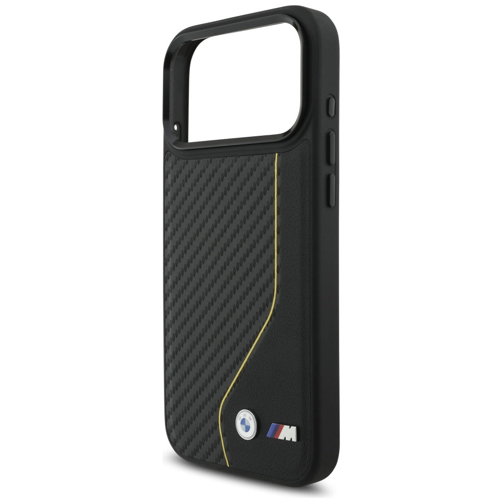 BMW M Carbon Line & Logo MagSafe Case for iPhone 17 Pro Max - Yellow_5
