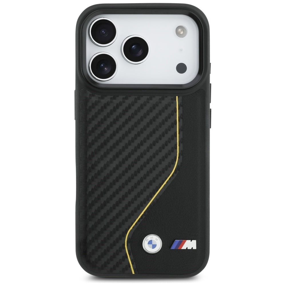 BMW M Carbon Line & Logo MagSafe Case for iPhone 17 Pro - Yellow_2