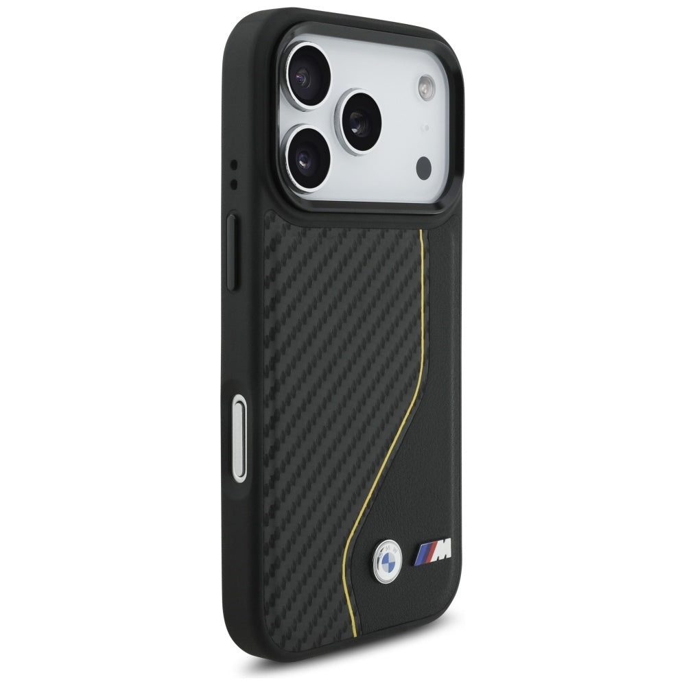 BMW M Carbon Line & Logo MagSafe Case for iPhone 17 Pro - Yellow_3