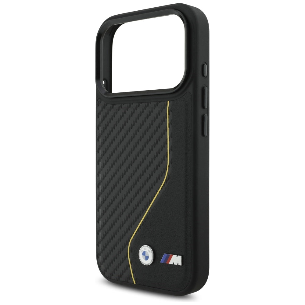 BMW M Carbon Line & Logo MagSafe Case for iPhone 17 Pro - Yellow_5