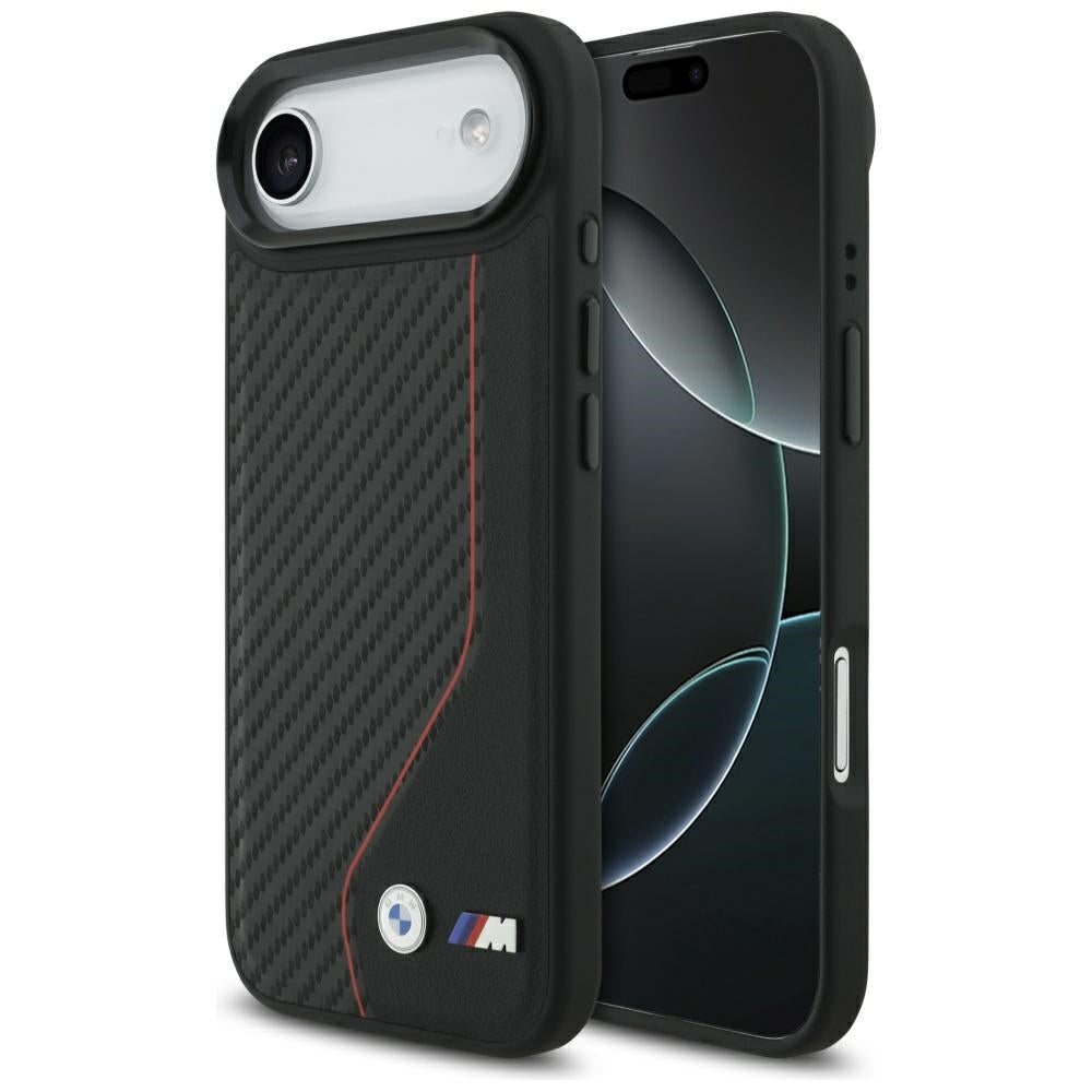 BMW M Carbon Line & Logo MagSafe Case for iPhone Air - Red_0