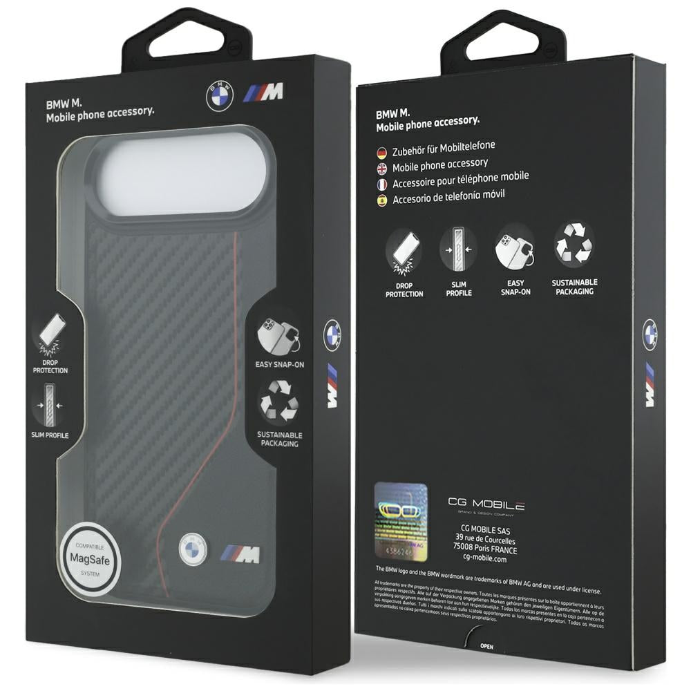 BMW M Carbon Line & Logo MagSafe Case for iPhone Air - Red_7