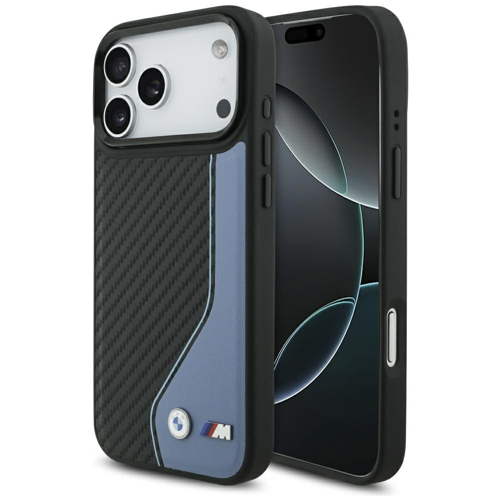 BMW M Carbon Logo MagSafe Case for iPhone 17 Pro Max - Blue_0