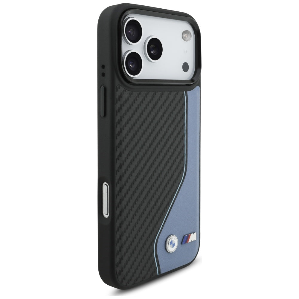BMW M Carbon Logo MagSafe Case for iPhone 17 Pro Max - Blue_3