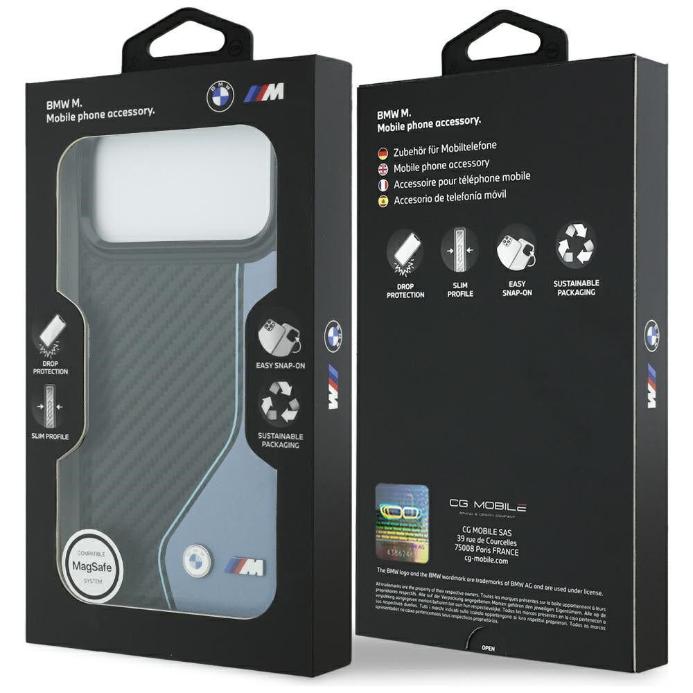 BMW M Carbon Logo MagSafe Case for iPhone 17 Pro Max - Blue_7