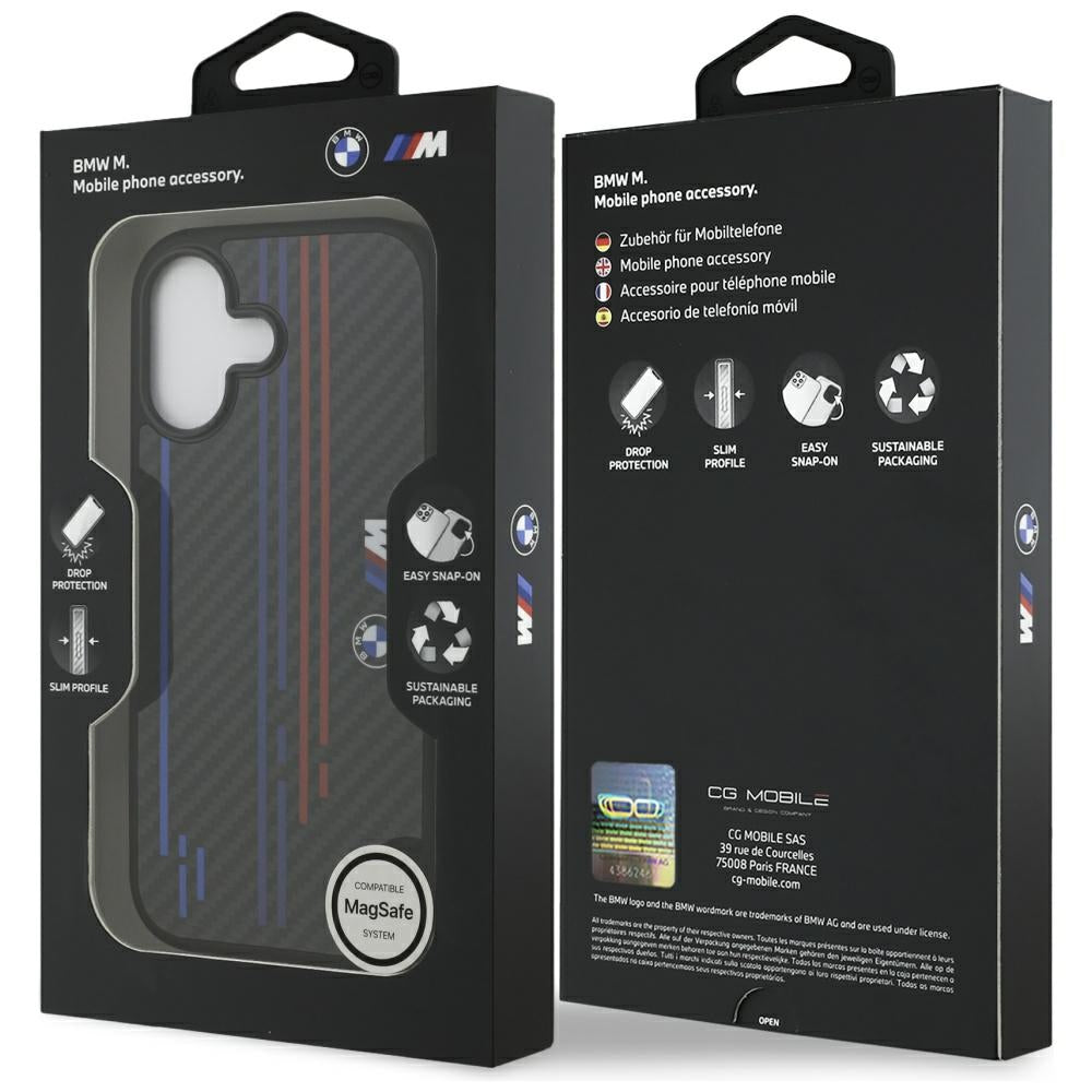BMW M Kevlar Lines & Logo MagSafe Case for iPhone 17 - Black_6