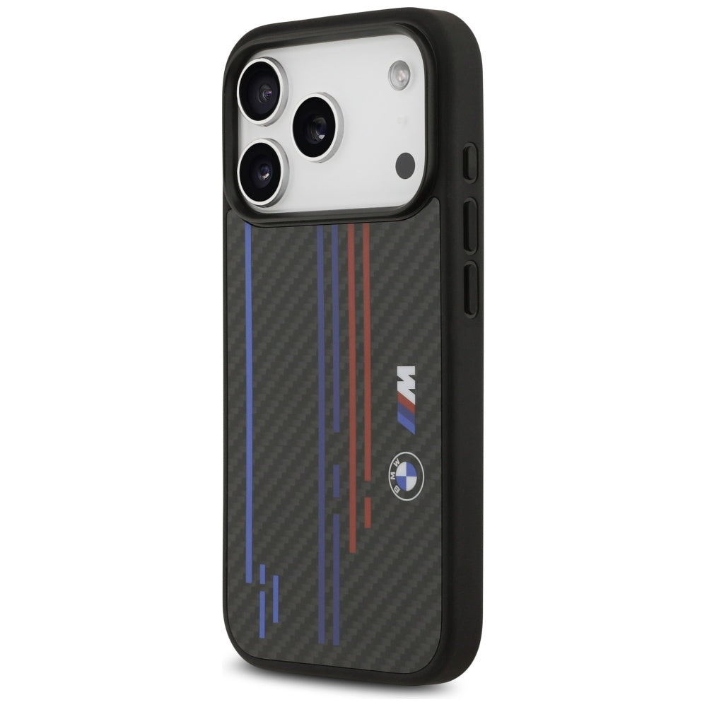 BMW M Kevlar Lines & Logo MagSafe Case for iPhone 17 Pro - Black_1