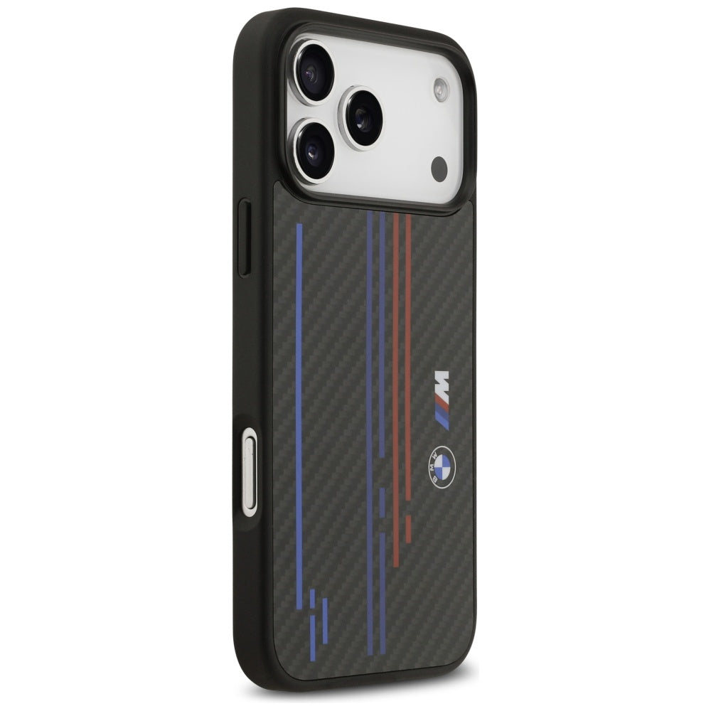 BMW M Kevlar Lines & Logo MagSafe Case for iPhone 17 Pro Max - Black_3