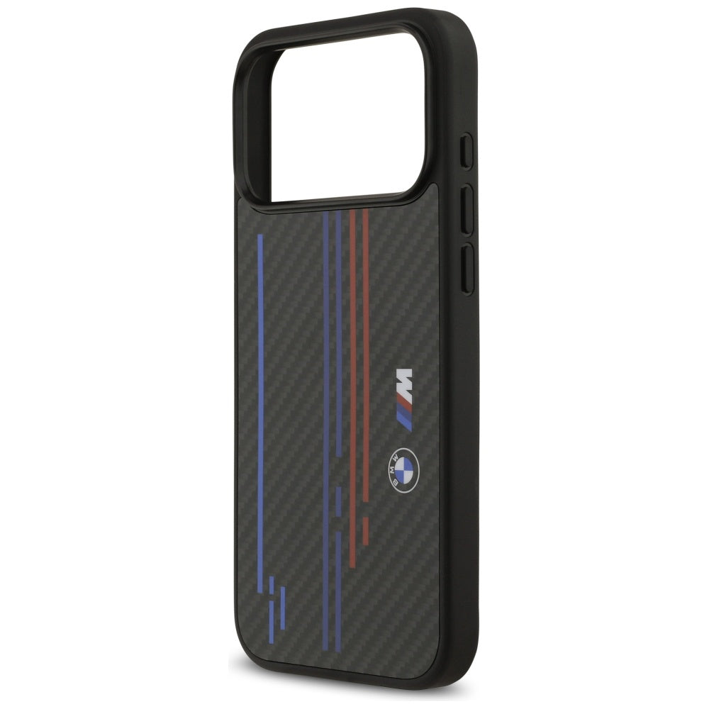 BMW M Kevlar Lines & Logo MagSafe Case for iPhone 17 Pro Max - Black_5