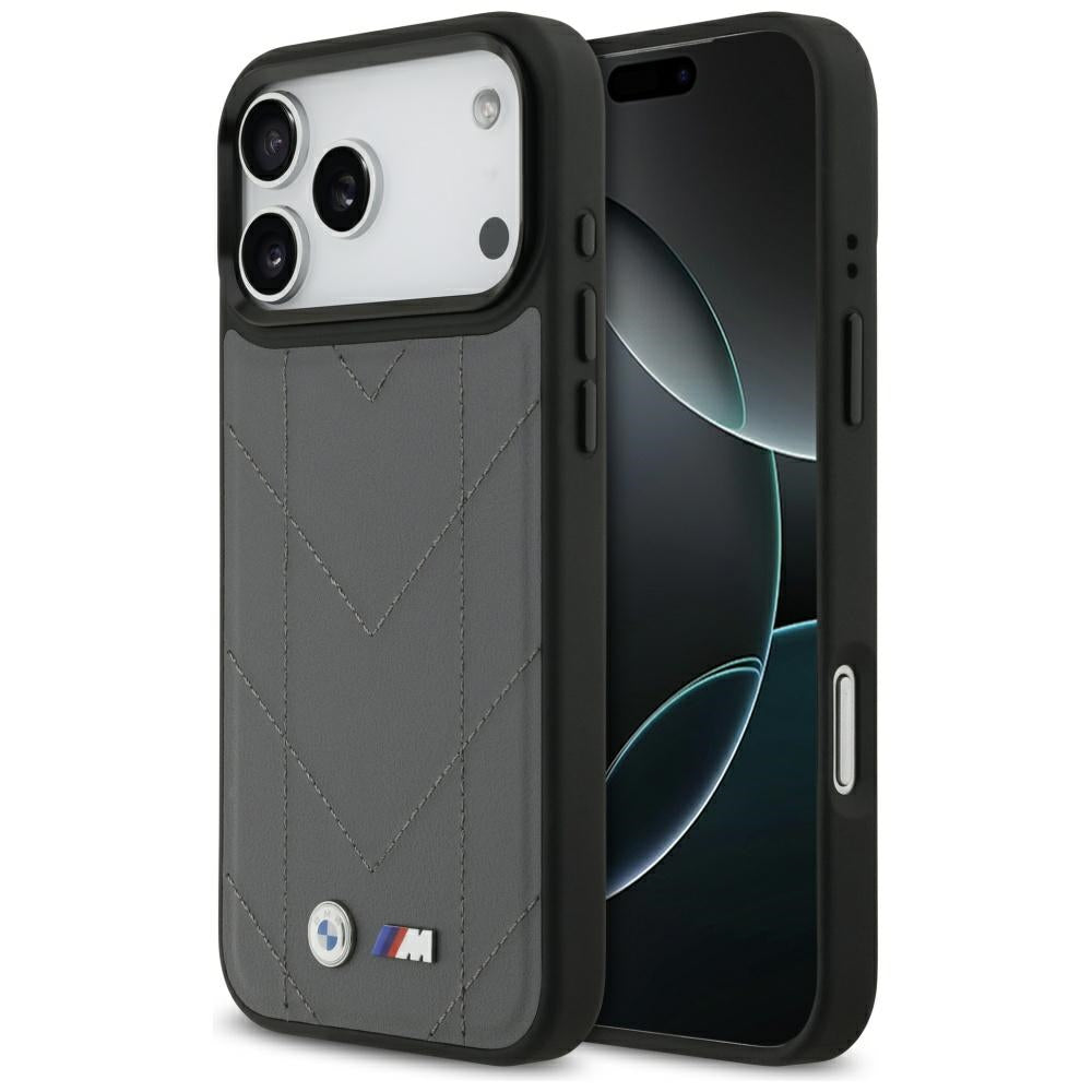 BMW M Quilted Logo MagSafe case for iPhone 17 Pro Max - graphite_0
