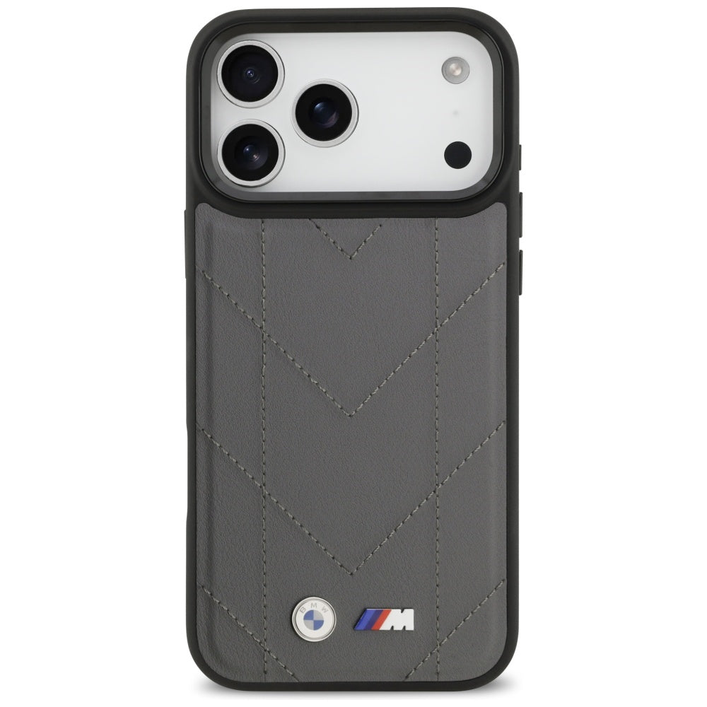 BMW M Quilted Logo MagSafe case for iPhone 17 Pro Max - graphite_2