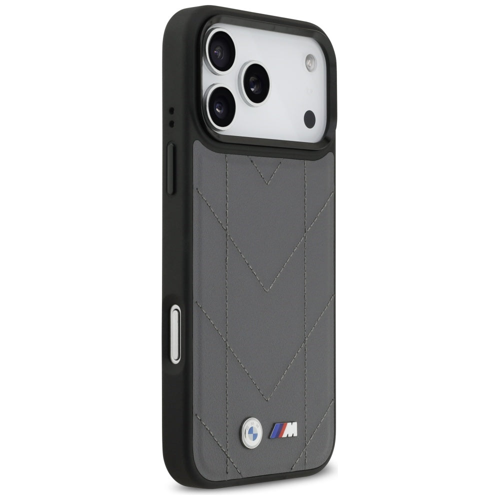 BMW M Quilted Logo MagSafe case for iPhone 17 Pro Max - graphite_3