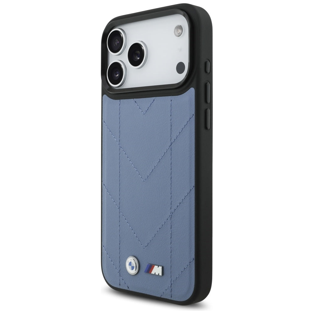 BMW M Quilted Logo MagSafe Case for iPhone 17 Pro Max - Blue_1