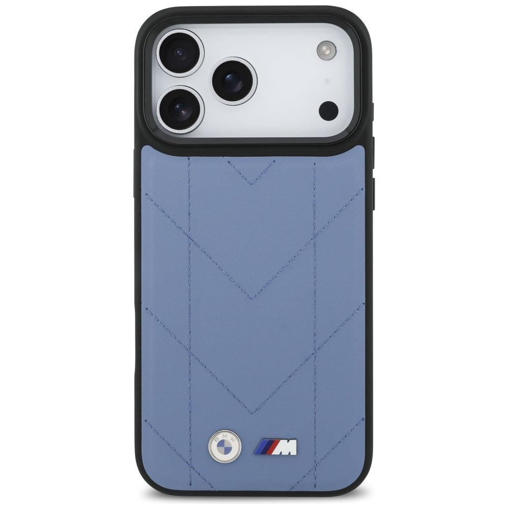 BMW M Quilted Logo MagSafe Case for iPhone 17 Pro Max - Blue_2