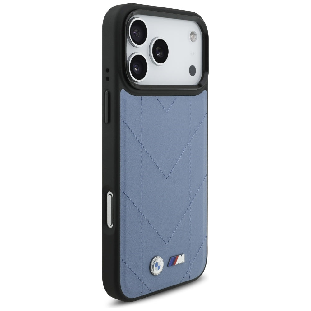 BMW M Quilted Logo MagSafe Case for iPhone 17 Pro Max - Blue_3