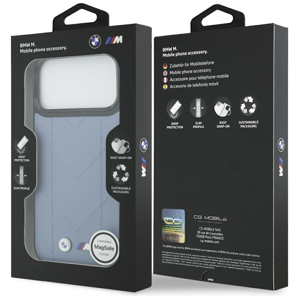 BMW M Quilted Logo MagSafe Case for iPhone 17 Pro Max - Blue_7
