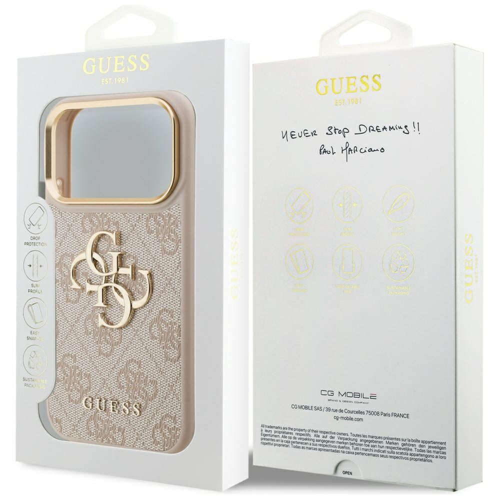 Guess 4G Big 4G Classic Logo Case for iPhone 17 Pro - Rose Gold_7