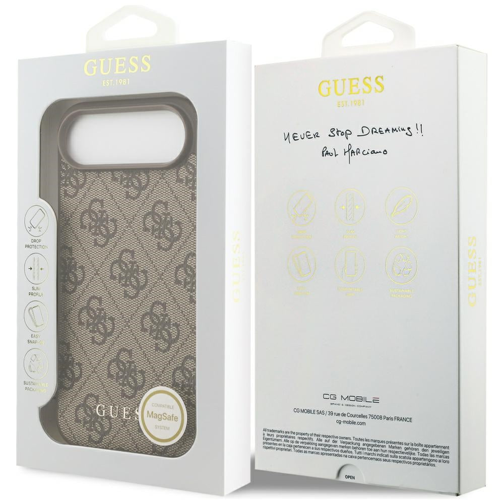 Guess 4G Charms Collection MagSafe case for iPhone Air - brown_6