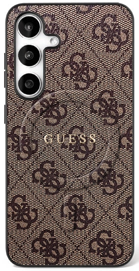 Guess 4G Ring Classic Logo MagSafe case for Samsung Galaxy S25 FE - brown_0