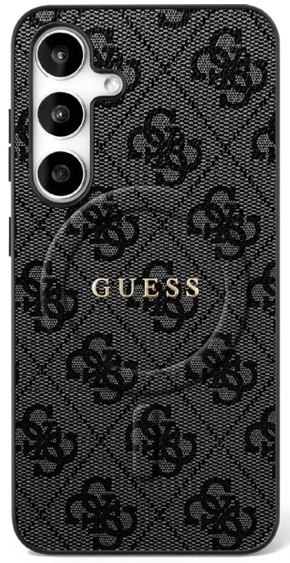 Guess 4G Ring Classic Logo MagSafe case for Samsung Galaxy S25 FE - black_0