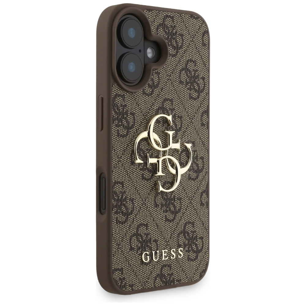 Guess 4G Strap 4G Classic Logo Case for iPhone 16 - Brown_3