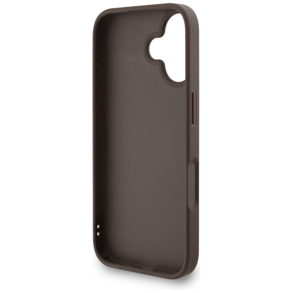Guess 4G Strap 4G Classic Logo Case for iPhone 16 - Brown_6