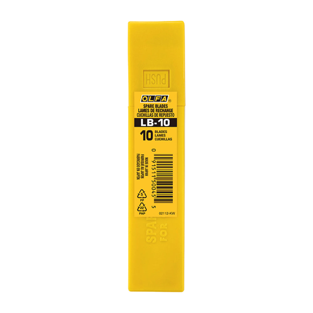 Conjunto de 10 lâminas divisÃveis prateadas lb-10 18 mm_0