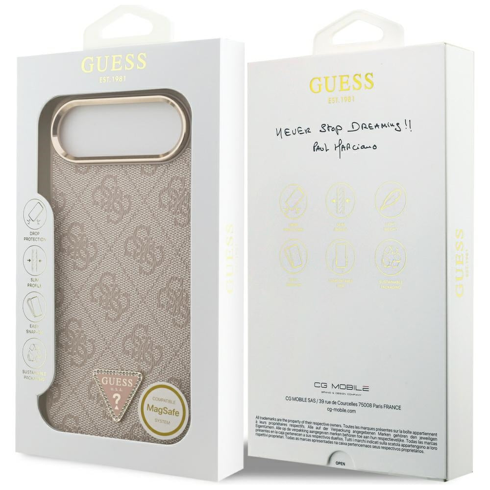 Guess 4G Triangle Logo MagSafe Case for iPhone Air - Rose Gold_7
