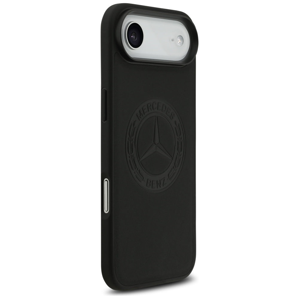 Mercedes Leather Vintage Logo MagSafe Case for iPhone Air - Black_3