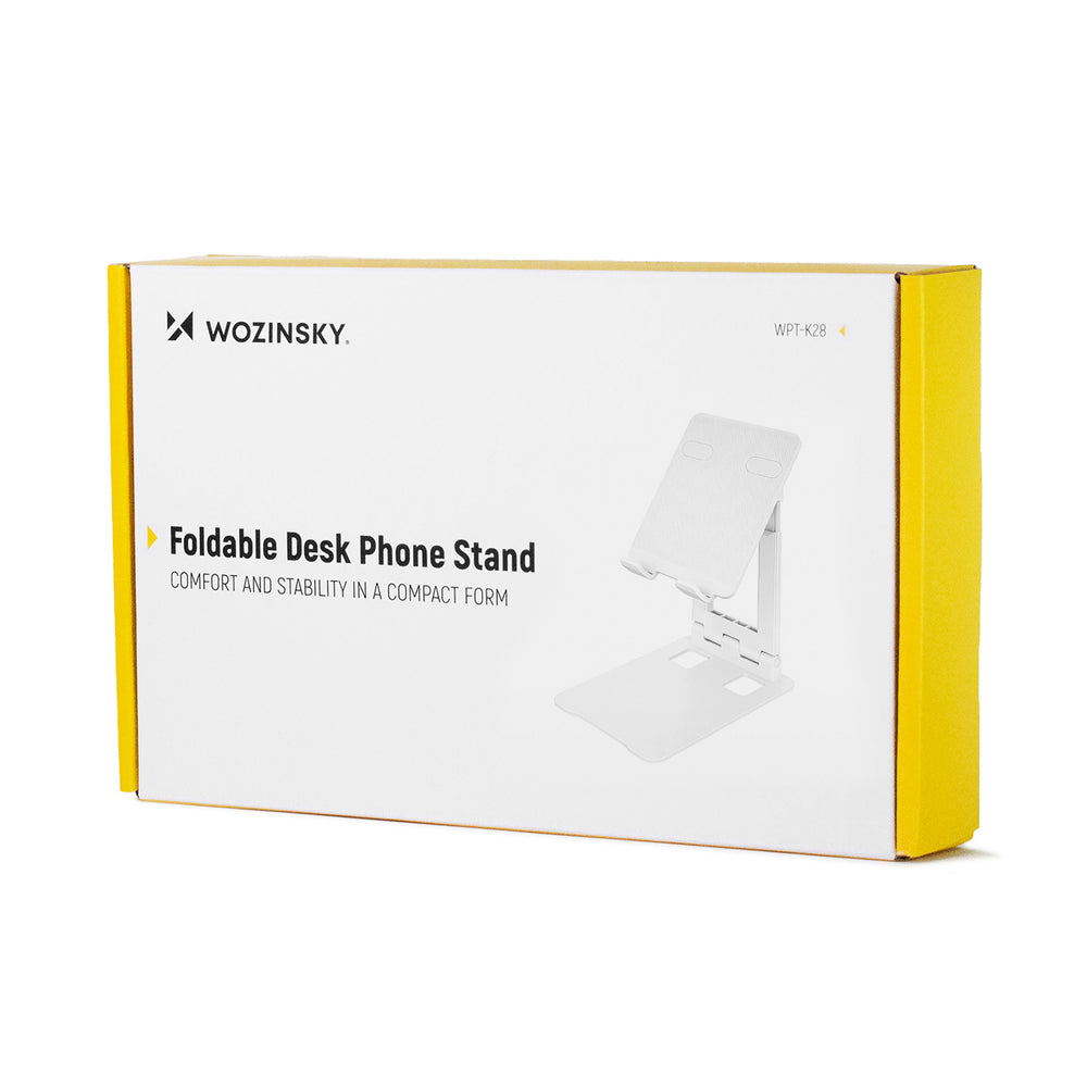 Wozinsky WPT-K28 Desk Stand for Phone Tablet Smartphone Holder Foldable - White_7