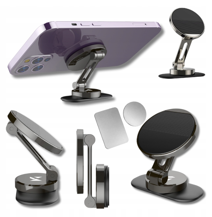 Wozinsky WPT-605 Car Holder for Dashboard, Magnetic, Foldable - Gray_12