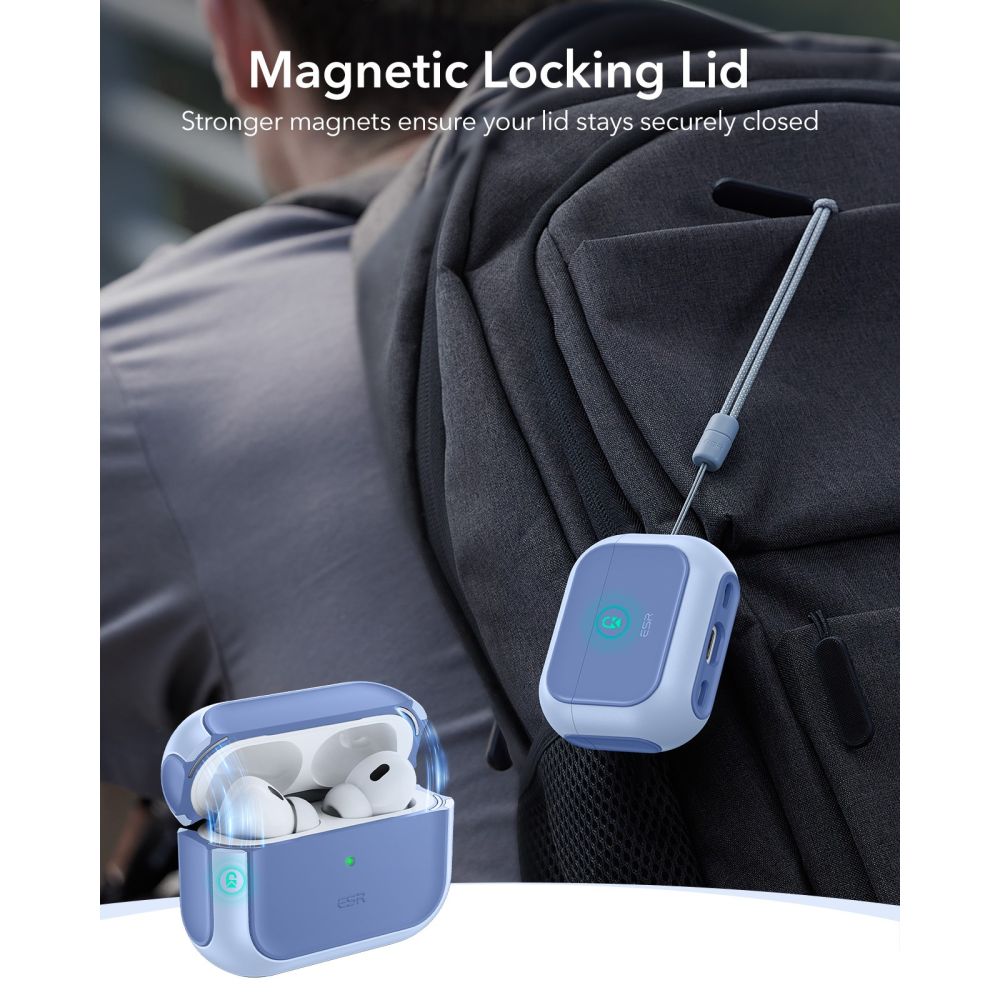 ESR Orbit Halolock MagSafe case for AirPods Pro - blue_7