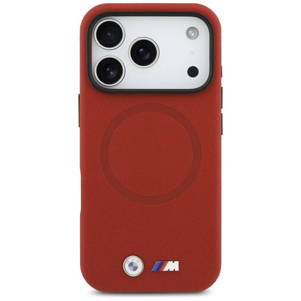 BMW M FW Metal Logo MagSafe Case for iPhone 17 Pro - Red_2