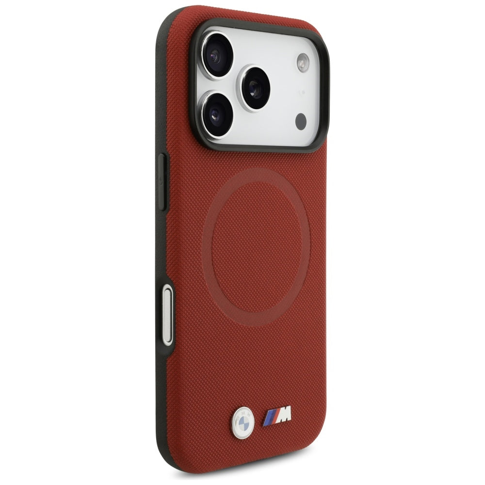 BMW M FW Metal Logo MagSafe Case for iPhone 17 Pro - Red_3