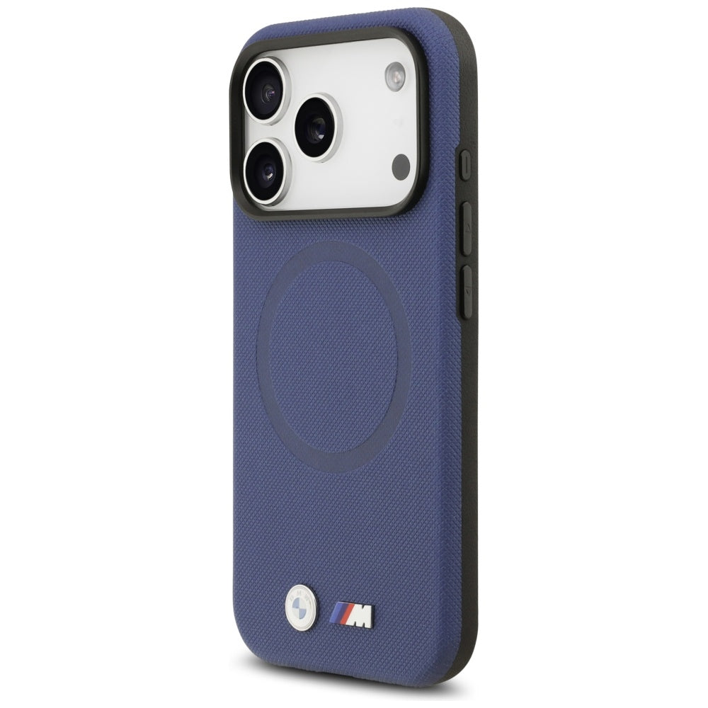 BMW M FW Metal Logo MagSafe Case for iPhone 17 Pro - Navy Blue_1