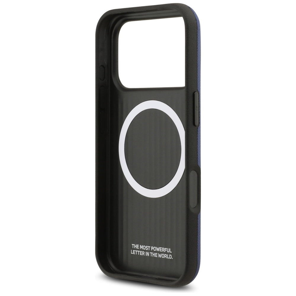 BMW M FW Metal Logo MagSafe Case for iPhone 17 Pro - Navy Blue_6