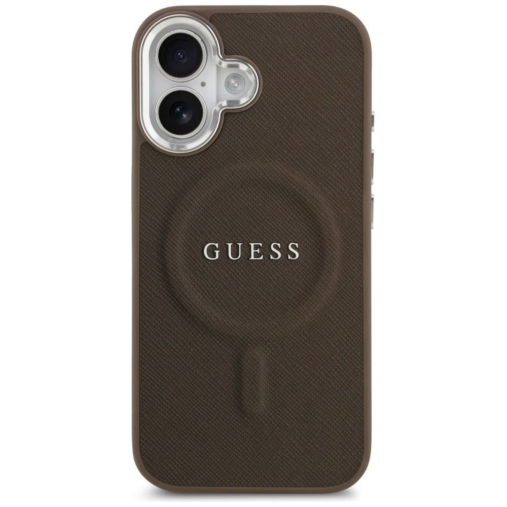 Guess Classic Logo MagSafe Case for iPhone 17 - Brown_2