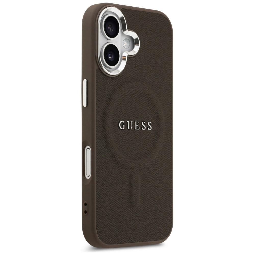 Guess Classic Logo MagSafe Case for iPhone 17 - Brown_3