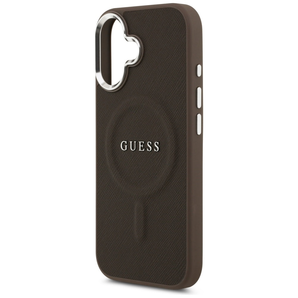 Guess Classic Logo MagSafe Case for iPhone 17 - Brown_5
