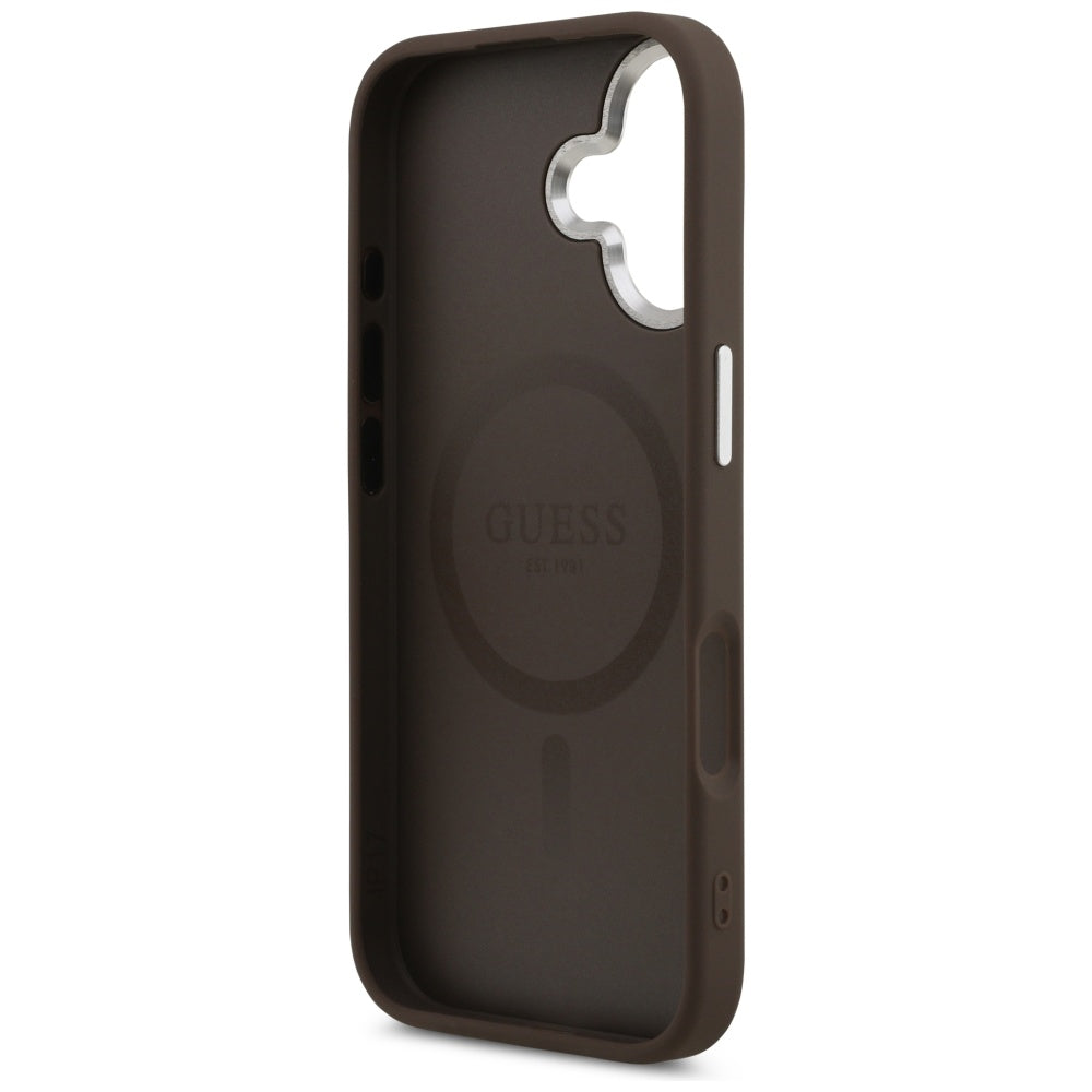 Guess Classic Logo MagSafe Case for iPhone 17 - Brown_6