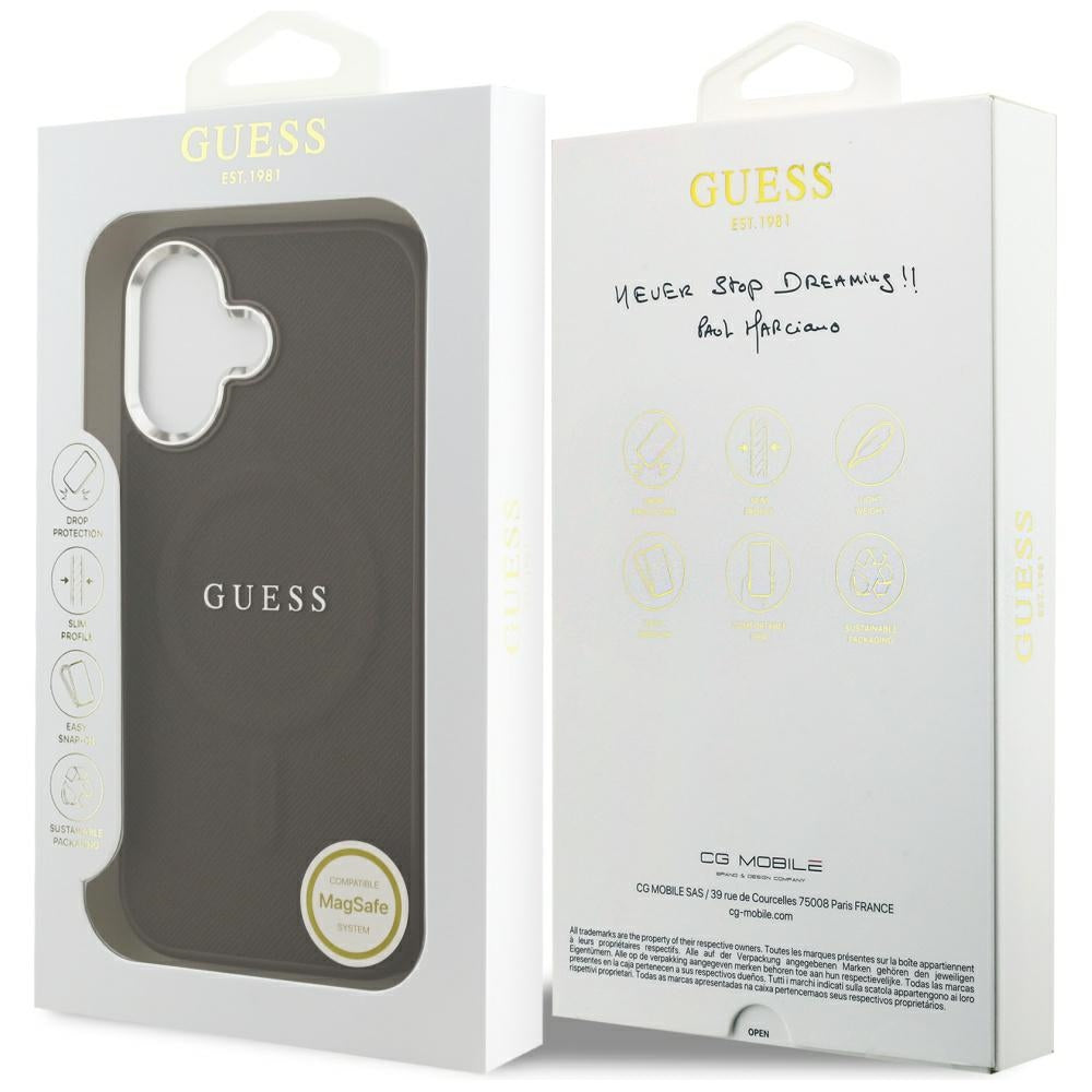 Guess Classic Logo MagSafe Case for iPhone 17 - Brown_7