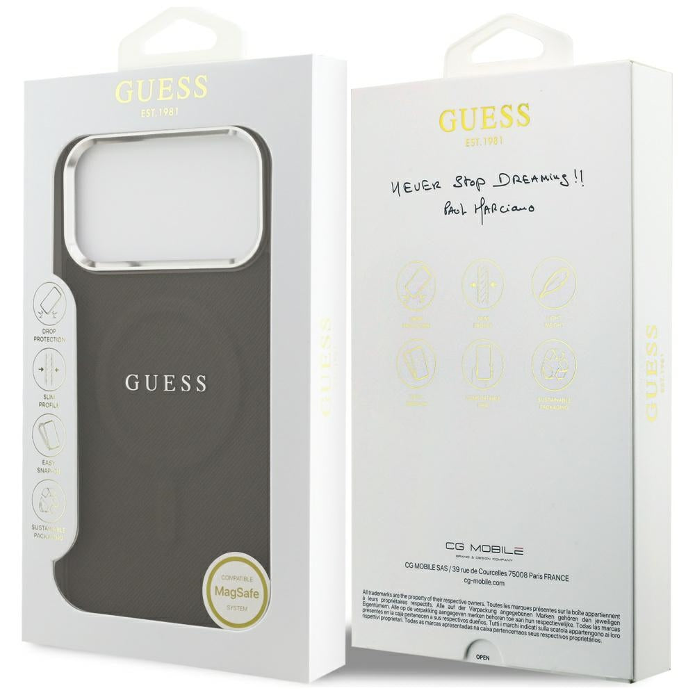 Guess Classic Logo MagSafe Case for iPhone 17 Pro - Brown_7