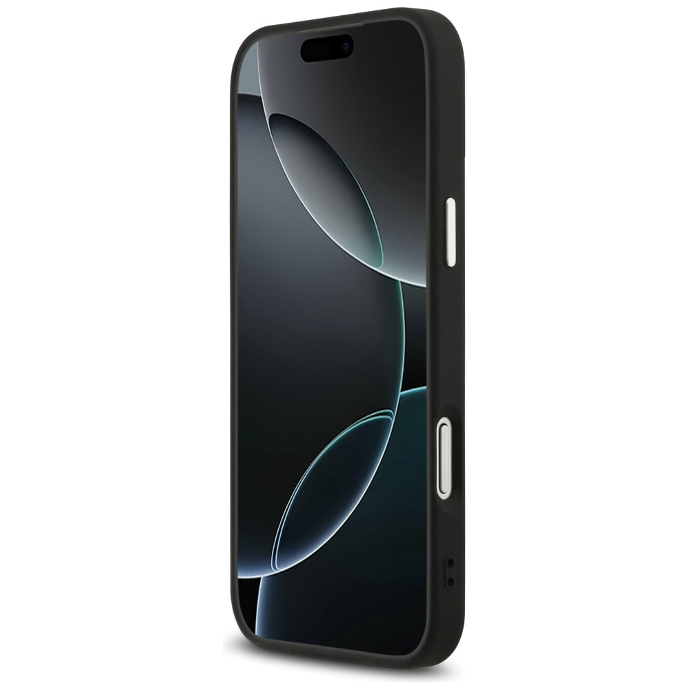 Guess Grained Triangle Logo MagSafe case for iPhone 17 Pro - black_4