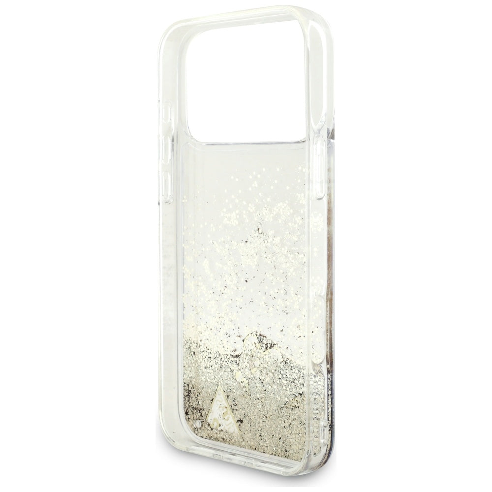Guess Liq. Glitter 4 Charms Case for iPhone 17 Pro Max - Gold_6