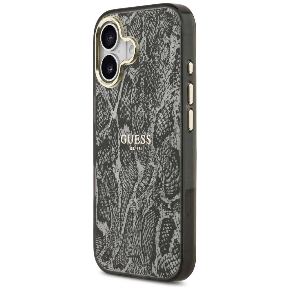 Guess Python Pattern MagSafe Case for iPhone 17 - Black_1